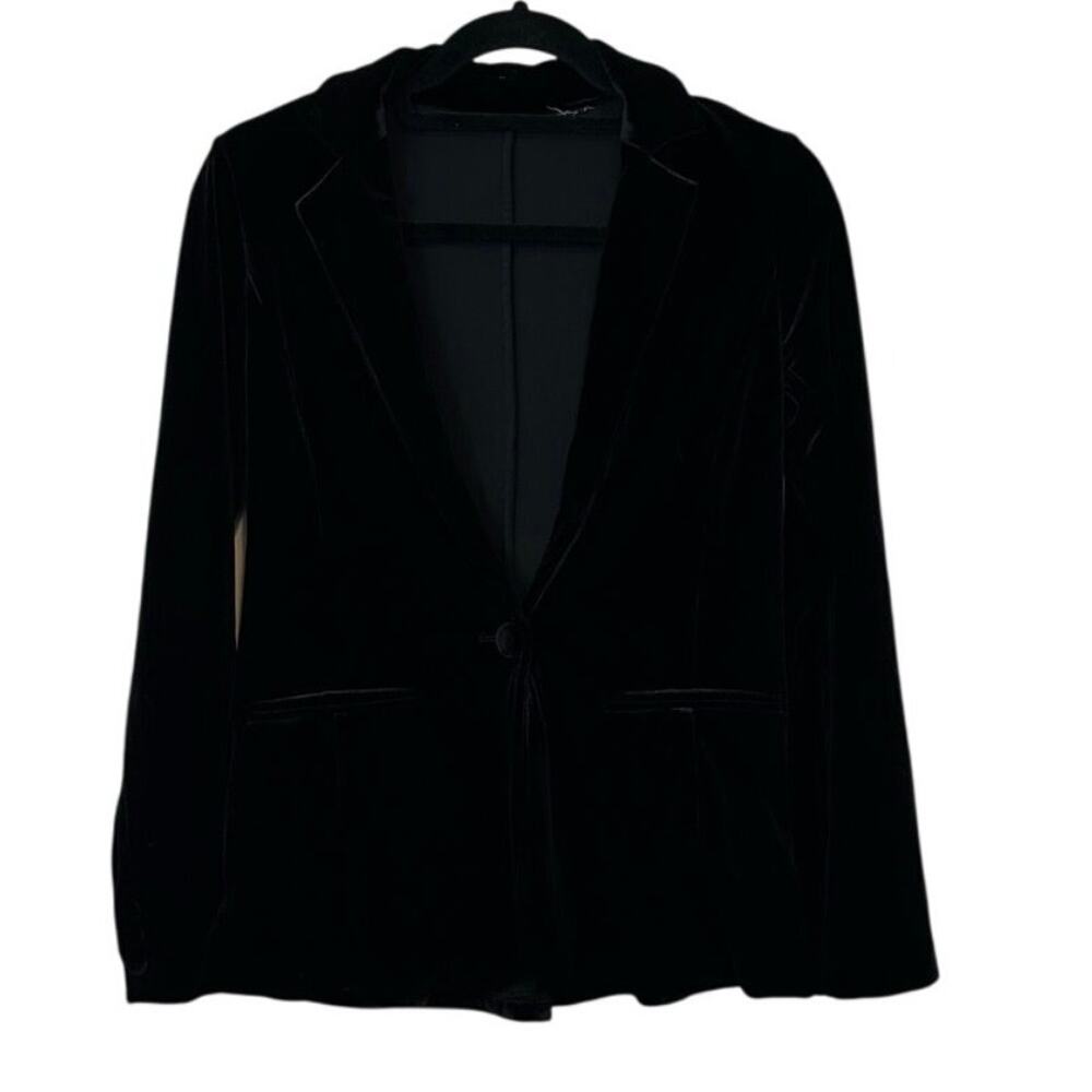 Unbranded Women’s Black Velvet Single Breasted Blazer Size‎ S? Academia Office